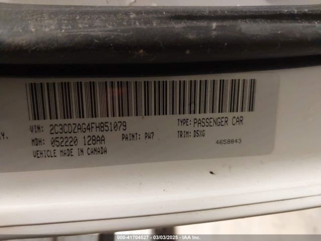 2015 DODGE CHALLENGER 2C3CDZAG4FH851079 Photo 8