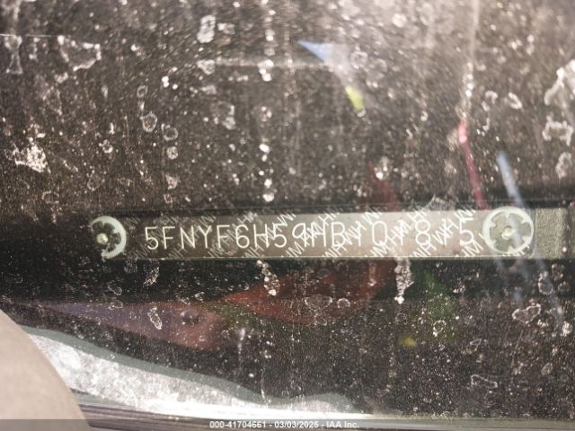 5FNYF6H59HB101815 Honda Pilot Ex-l
