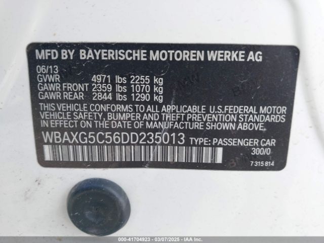 2013 BMW 528I WBAXG5C56DD235013 Photo 8