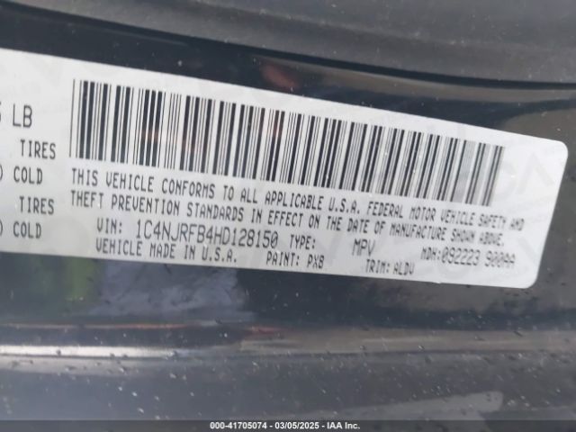 1C4NJRFB4HD128150 Jeep Patriot High Altitude 4x4