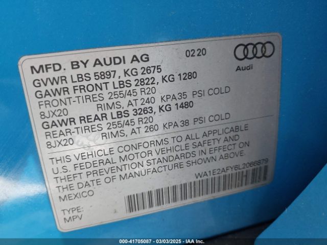 2020 AUDI Q5 WA1E2AFY6L2066879 Photo 8