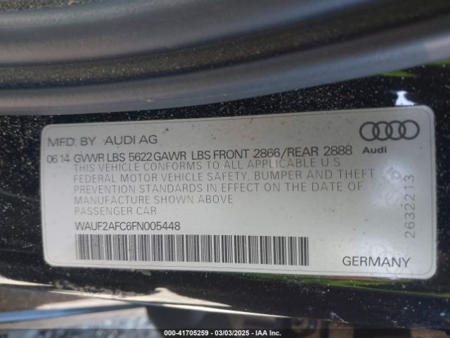 WAUF2AFC6FN005448 Audi S6 4.0t