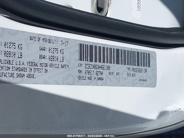 2C3CCABG3HH661389 Chrysler 300 300s Alloy Edition