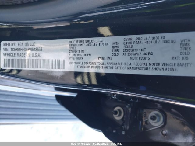 2023 RAM 1500 1C6RRFFG6PN613653 Photo 8