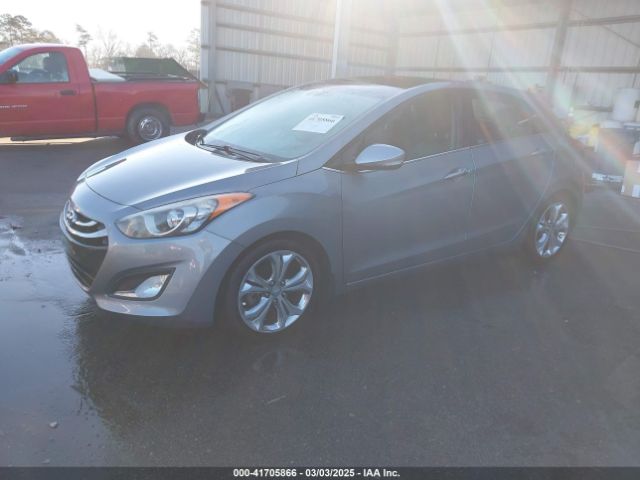 KMHD35LH1EU162934 Hyundai Elantra Gt Base W/blue
