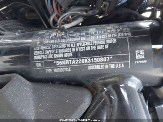 2019 INDIAN MOTORCYCLE CO. FTR 56KRTA226K3150807 Photo 9