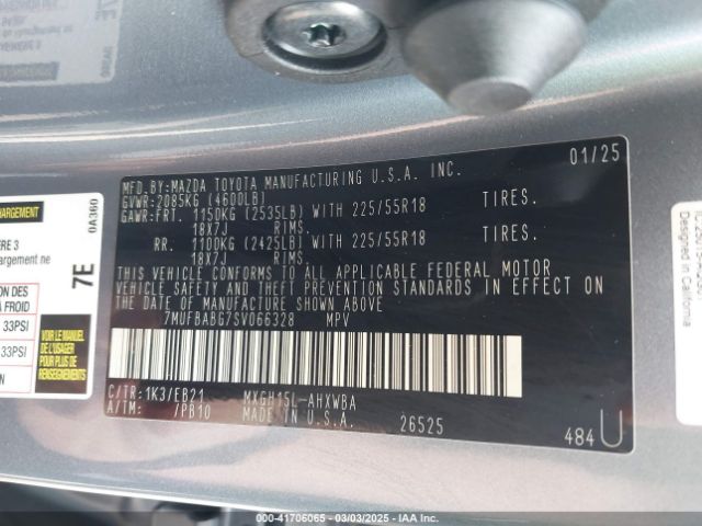 7MUFBABG7SV066328 Toyota Corolla Cross Hybrid Xse