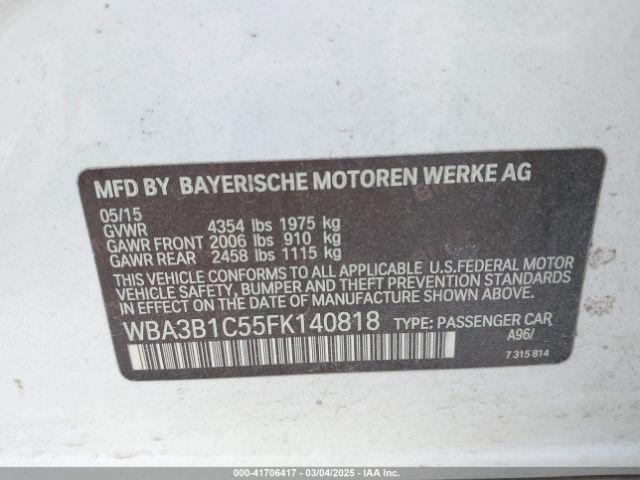 WBA3B1C55FK140818 BMW 320i
