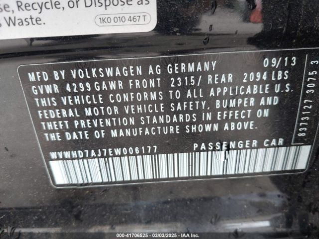 WVWHD7AJ7EW006177 Volkswagen Gti Driver's Edition