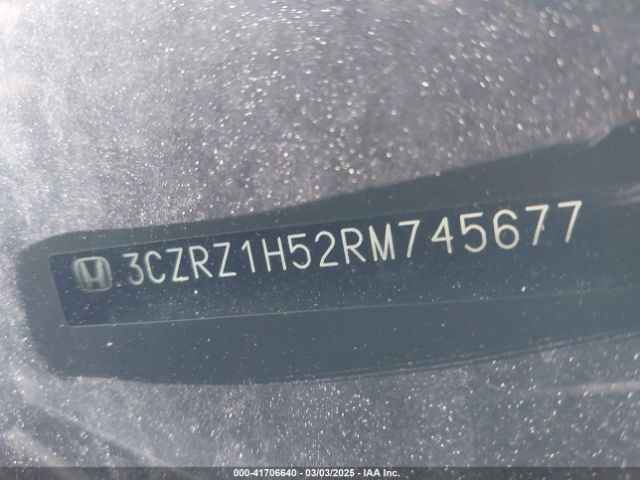3CZRZ1H52RM745677 Honda Hr-v 2wd Sport/2wd Sport W/o Bsi