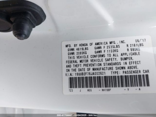 19UUB2F76JA002621 Acura Tlx Advance Pkg