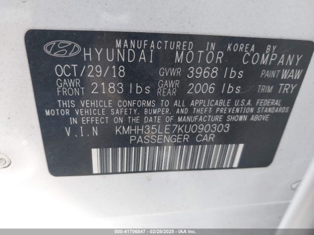 KMHH35LE7KU090303 Hyundai ELANTRA GT
