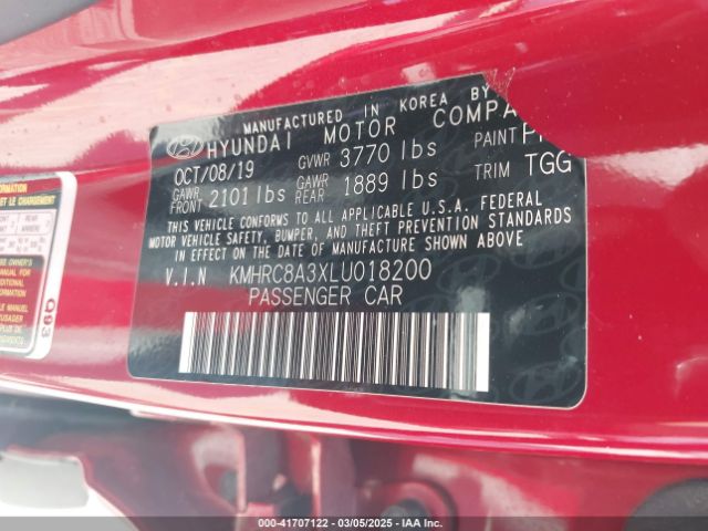 KMHRC8A3XLU018200 Hyundai Venue Sel
