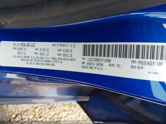 1C3CCCBB9FN712480 Chrysler 200 S