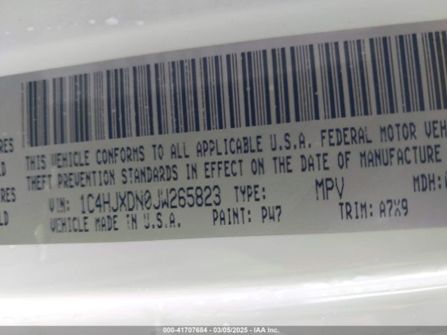 1C4HJXDN0JW265823 Jeep Wrangler Unlimited Sport 4x4
