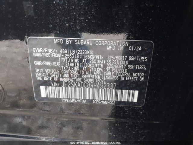 JF2SKADC8RH492337 Subaru Forester Premium