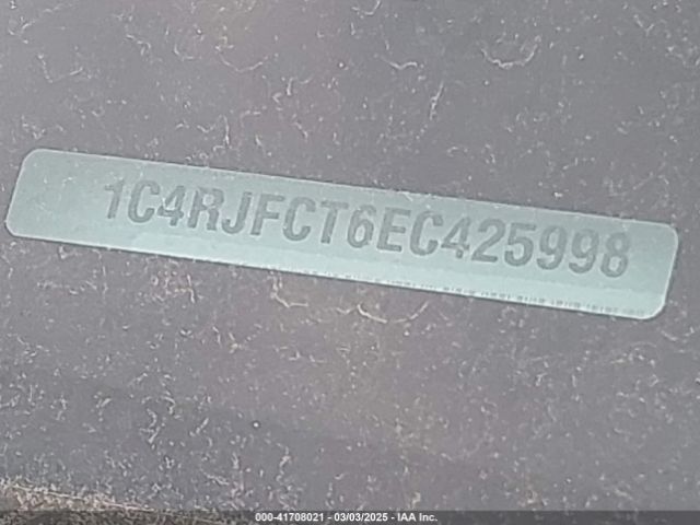 1C4RJFCT6EC425998 Jeep Grand Cherokee Overland