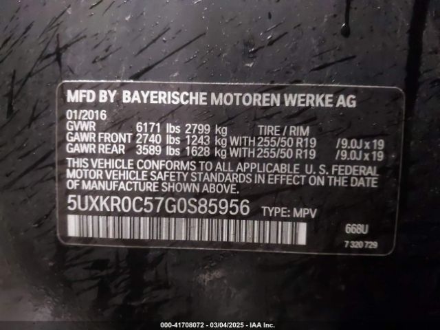 5UXKR0C57G0S85956 BMW X5 Xdrive35i