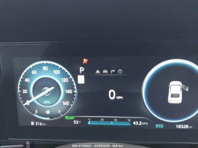 KMHLM4DJ0RU103318 Hyundai Elantra Hybrid Blue