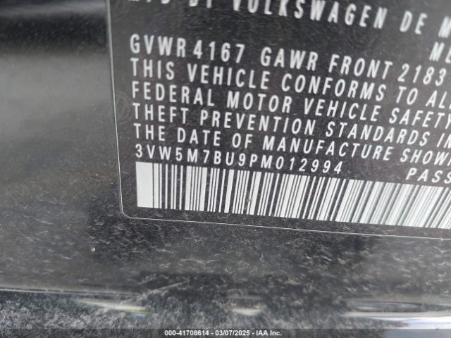 3VW5M7BU9PM012994 Volkswagen Jetta 1.5t S