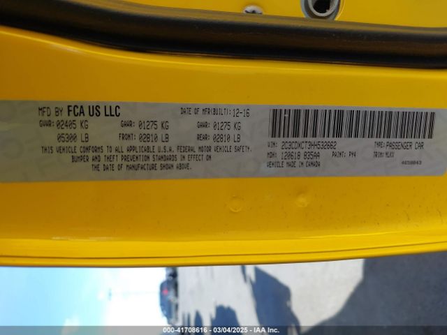 2C3CDXCT3HH532662 Dodge Charger Daytona 340 Rwd