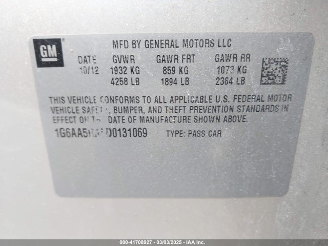 2013 CADILLAC ATS 1G6AA5RA5D0131069 Photo 8