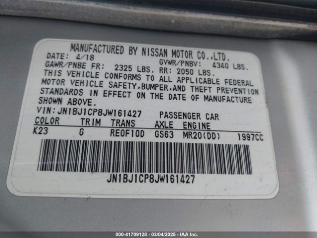 JN1BJ1CP8JW161427 Nissan Rogue Sport S