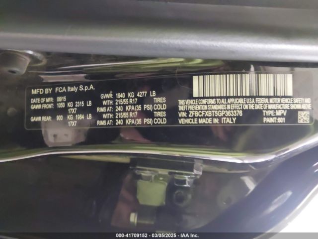 2016 FIAT 500X ZFBCFXBT5GP363376 Photo 8