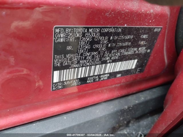 JTMAB3FV2MD050965 Toyota Rav4 Prime Se