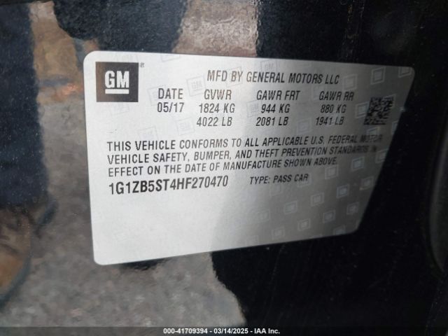 1G1ZB5ST4HF270470 Chevrolet MALIBU LS