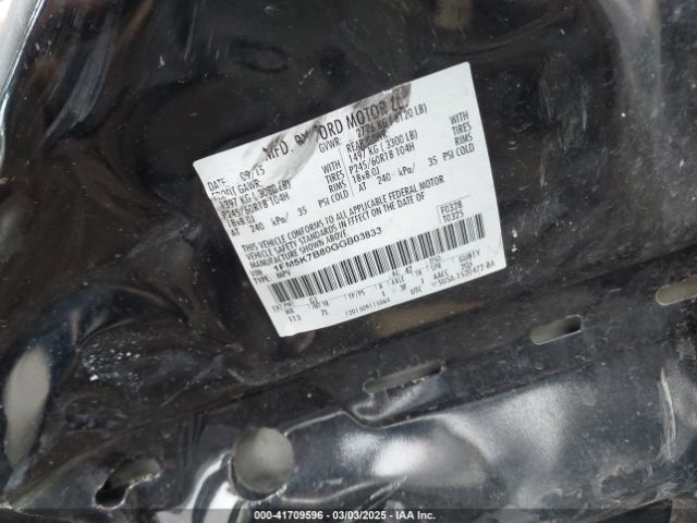 1FM5K7B80GGB03833 Ford Explorer