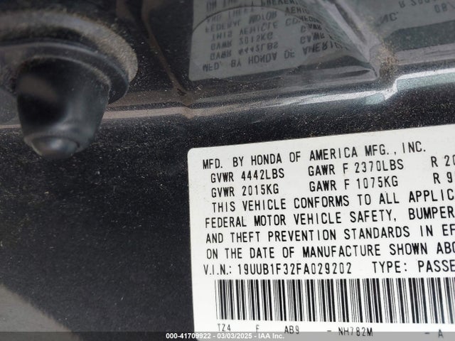 Продаж на аукціоні авто 2015 Acura Tlx, vin: 19UUB1F32FA029202, номер лоту: 41709922