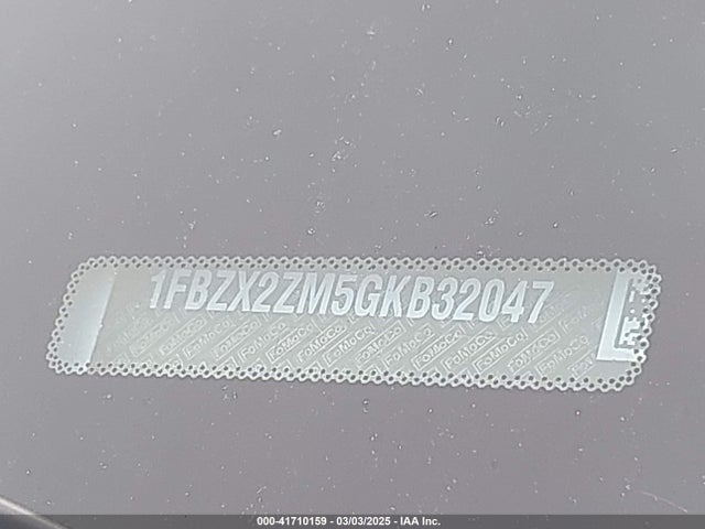 1FBZX2ZM5GKB32047 Ford Transit-350 Xlt