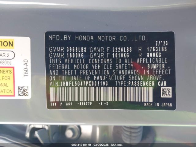 JHMFL5G47PX003193 Honda Civic Type R Touring