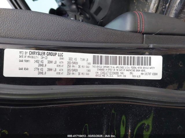 1C4SDJCT1EC330289 Dodge Durango R/t