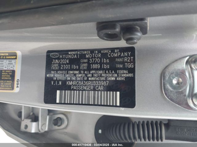 KMHRC8A36RU333987 Hyundai Venue Sel