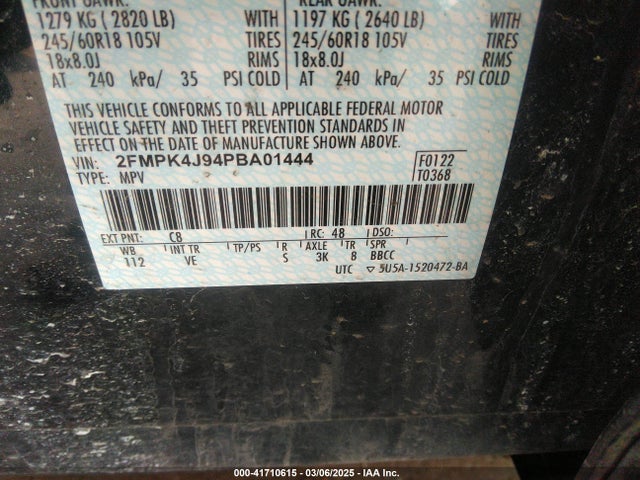 Ford EDGE SEL 2023 2FMPK4J94PBA01444 Image 9