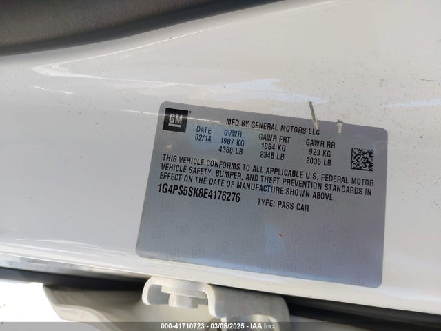 1G4PS5SK8E4176276 Buick Verano Leather Group