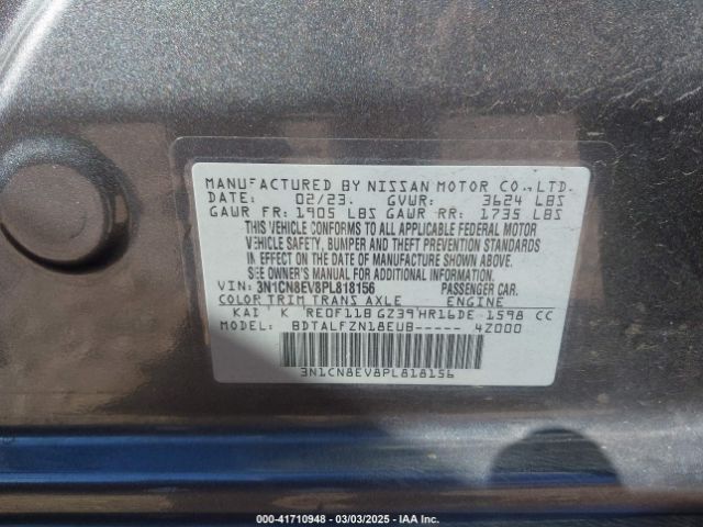 3N1CN8EV8PL818156 Nissan Versa 1.6 Sv Xtronic Cvt