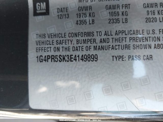 1G4PR5SK3E4149899 Buick Verano Convenience Group