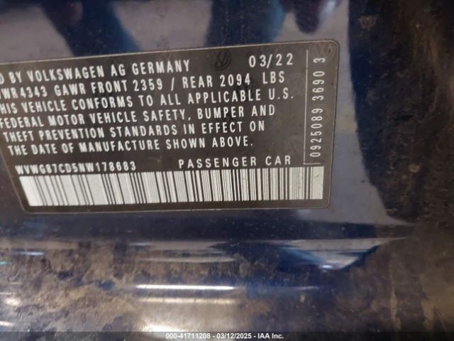 WVWG87CD5NW178683 Volkswagen Golf Gti 2.0t S