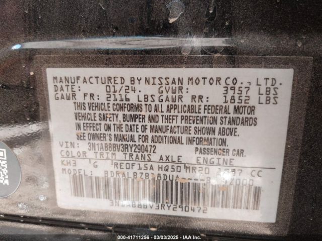 2024 NISSAN SENTRA 3N1AB8BV3RY290472 Photo 8