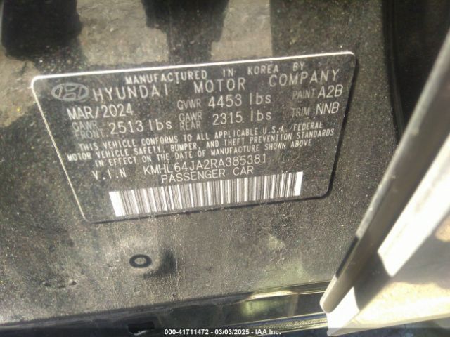 KMHL64JA2RA385381 Hyundai SONATA SEL