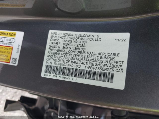 19UDE4G78PA013002 Acura Integra A-spec W/ Technology