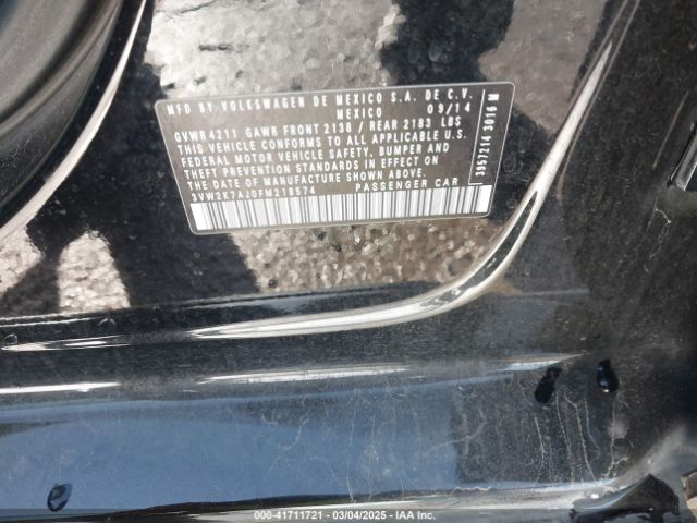 3VW2K7AJ0FM218574 Volkswagen Jetta 2.0l S