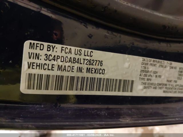 3C4PDCAB4LT262776 Dodge Journey Se Value