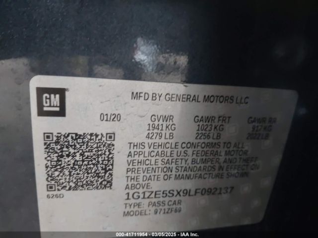 1G1ZE5SX9LF092137 Chevrolet Malibu Fwd Premier
