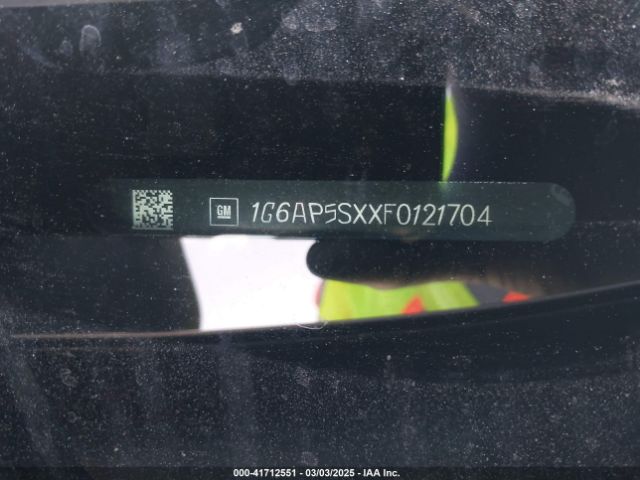 1G6AP5SXXF0121704 Cadillac Cts Standard