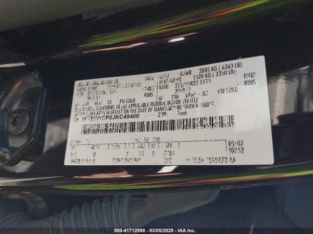 1FTEW1CP8JKC49400 Ford F-150 Xl
