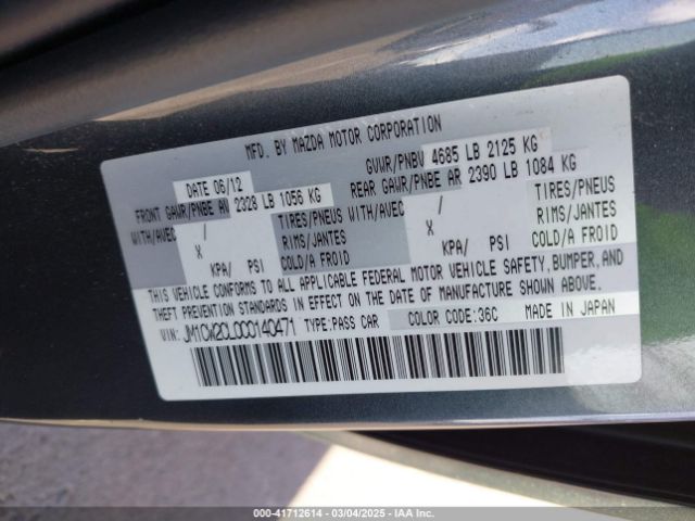 2012 MAZDA MAZDA5 JM1CW2CL0C0140471 Photo 8